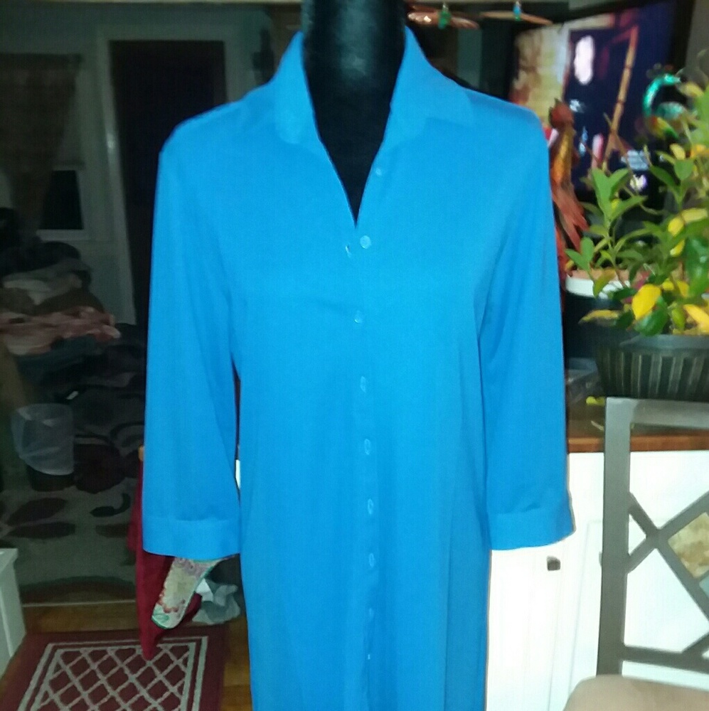 Blue EXPRESS DRESS 100%perfect no snags, picks,etc